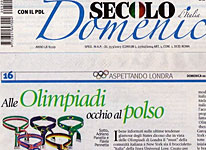 Secolo d'Italia Domenicale - Alle Olimpiadi occhio al polso